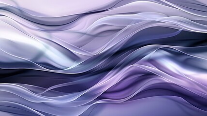 Wall Mural - This image presents a smooth, flowing design with purple hues, ideal as a calming wallpaper or background with a silky texture