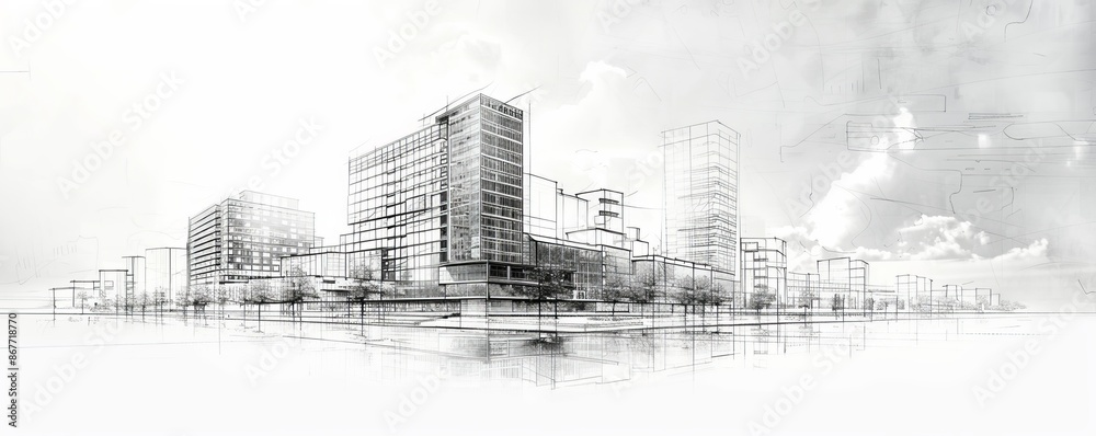 Architect, building, drawings, project, structure, construction ...