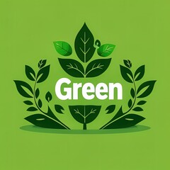 go green campaign. Go green design