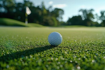 Wall Mural - Golf Ball on the Green