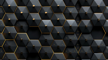 Wall Mural - colorful hexagon concept as background
