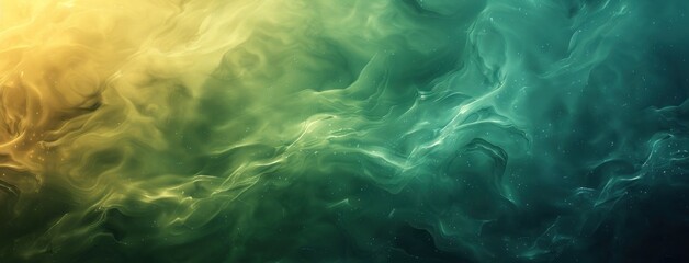Wall Mural - Abstract Green and Yellow Swirling Texture