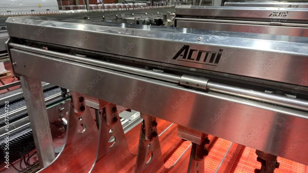 soda factory Beverage manufacturing process. ACMI machines Stock Photo ...