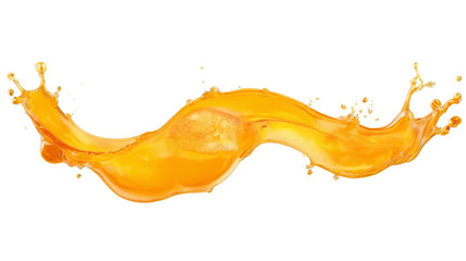 Poster - Orange juice splash, isolated on transparent background