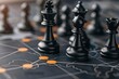 © JK_kyoto - Master the art of strategy with a cyber tactics board, visualizing plays and game plans with ample copy space for details