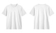 © resource image - Mock up White t shirt front and back view, Ready for your mock up design transparent template
