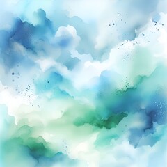 Canvas Print - blue sky with clouds