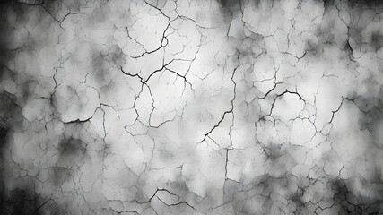 Wall Mural - Abstract damaged texture background in black and white grunge