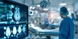 © Cyber Spektrum - innovative medical technology diagnose and examine patient brain with intelligence software in hospital