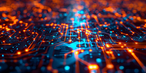 Poster - Abstract circuit background