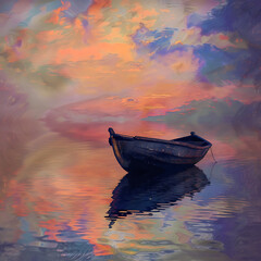 Wall Mural - boat on the water