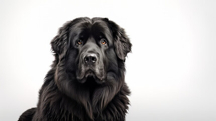 Sticker - Portrait from beautiful Newfoundland Dog