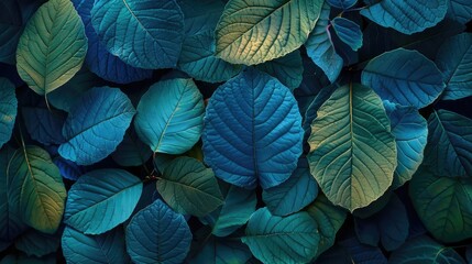 Canvas Print - Intriguing leaf patterns in harmonious arrangement