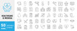 © ARIF MIFTAHUL ANWAR - Medical Icons set. Hospital, patient, medicine, pharmacy, nurse, prescription and medical report. Editable Stroke. Vector illustration