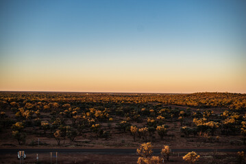 Canvas Print - Sunset over the outback, Quilpie, Australia