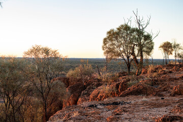 Wall Mural - Sunset over Baldy Knob, Quilpie, Queensland