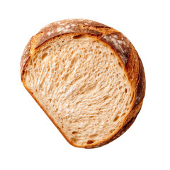 Wall Mural - Slice of bread isolated on white background