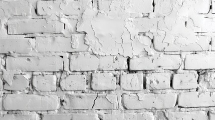 Aufkleber - Texture or background White brick wall with space for content