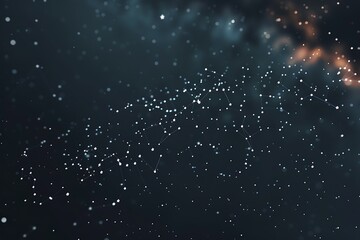 Wall Mural - A scatter plot icon with points like tiny stars against a dark, cosmic background