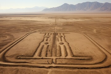 The Nasca Candelabra, a colossal geoglyph marking a gateway to the underworld.