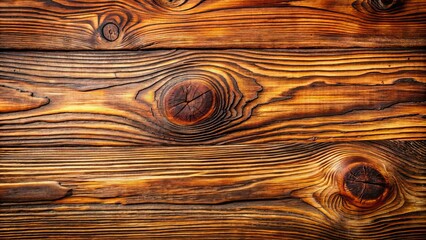 Wall Mural - Natural close-up shot of rustic wooden plank featuring intricate grain patterns in warm light reddish-brown hue and organic texture.