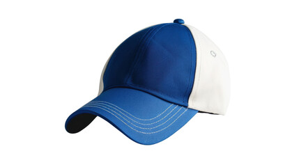 Wall Mural - Stunning blue and white Baseball Cap on transparent background