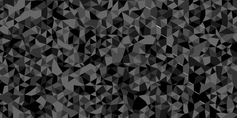 	
Vector geometric seamless technology black triangle element light background. Abstract digital grid light pattern black and gray Polygon Mosaic triangle Background, business and corporate background