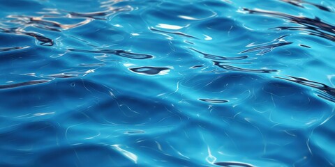 Wall Mural - Abstract Blue Water Ripples