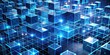 © Four888 - Vibrant blue blocks and curved lines converge to form a 3D lattice, illustrating a scalable business framework, with illuminated nodes and futuristic geometric patterns.