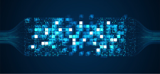 Poster - big data visualization. social network, financial analysis of complex databases. data mining. vector