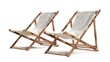 © Devian Art - Front and Side Views of Wooden Deck Chairs
