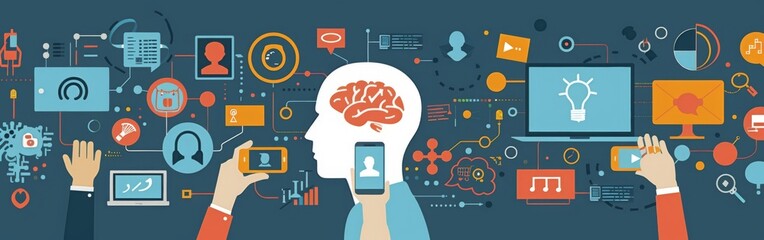Aufkleber - connecting ideas and technology: a visual representation