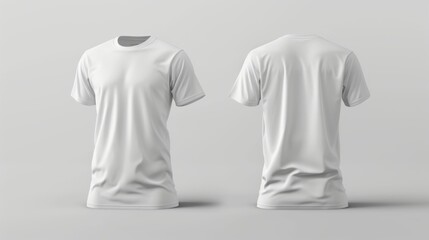 Wall Mural - t shirt mock up simple design. Illustrtion generated by ai