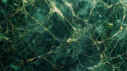 Wall Mural - Spider neet web background illustration generated by ai