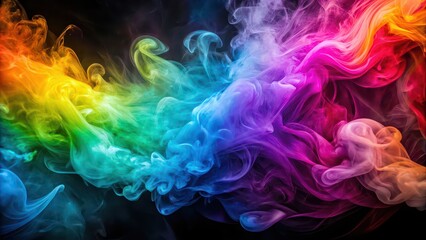 Wall Mural - Colorful abstract background with swirling smoke , abstract, colorful, background, smoke, swirl, texture, vibrant, artistic