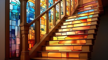 Sticker - stained glass windows