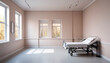 © 4K_Heaven - Peaceful Infirmary Retreat: Bare Wall, Gentle Hues, Serene Setting, Generative AI