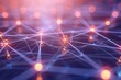 © NEW - Abstract image of a neural network. Connectivity and technology concept with glowing nodes and lines. Suitable for AI and network themes.