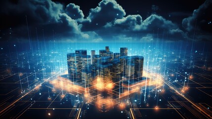Poster - Cloud computing transfer big data on internet