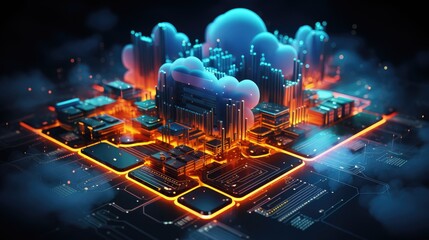 Poster - Cloud computing transfer big data on internet