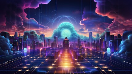 Poster - Cloud computing transfer big data on internet