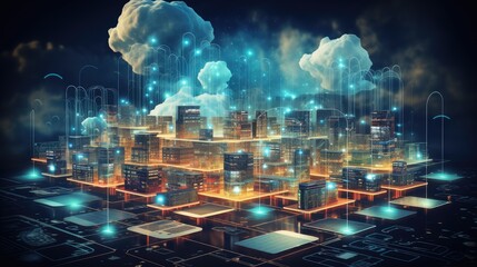 Poster - Cloud computing transfer big data on internet