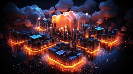 Poster - Cloud computing transfer big data on internet