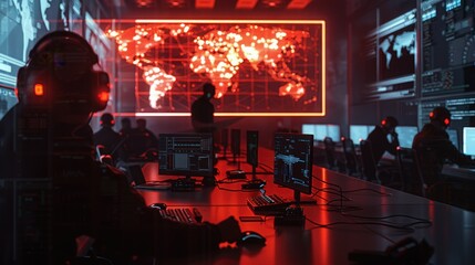 Exploration of incident response and cybersecurity operations, highlighting the coordinated efforts of security teams during a cyber attack with an accompanying image illustrating their collaboration 