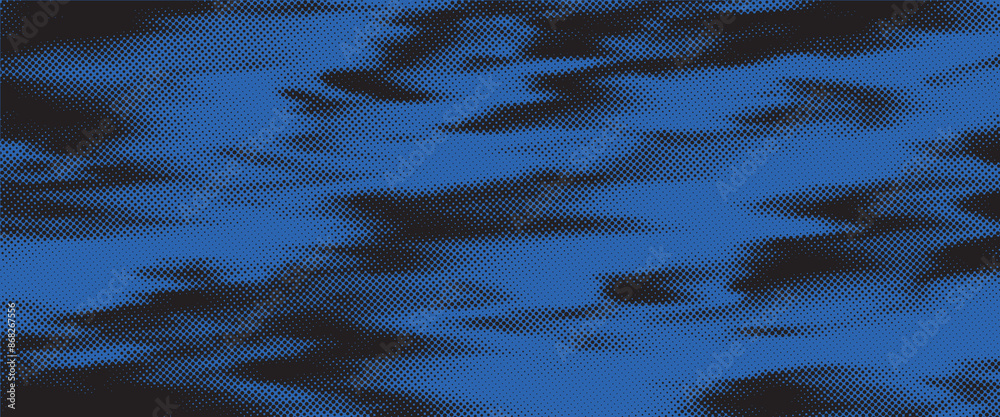Abstract technology with blue dots pattern on gradients blue background ...