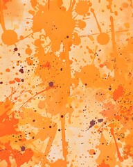 orange paint splatter background