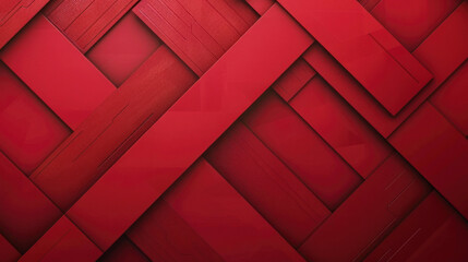 Wall Mural - Concept of red geometric shapes of cubes, cuboids and squares or stripes in 3d gradient texture background wall, business design pattern