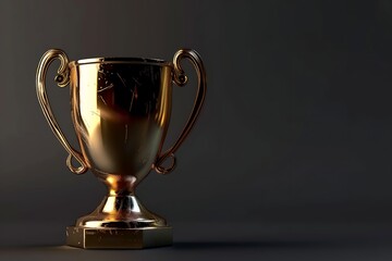 A sleek, virtual trophy for corporate achievement platforms