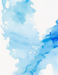 blue sky background - Abstract blue ink background - Blue Splash - Generative AI