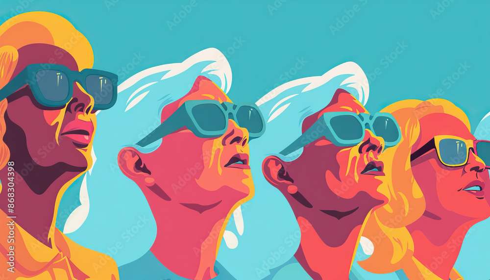 Boomers are the trailblazers, paving the way for future generations: Visualize a group of Boomers breaking new ground and leading by example, symbolizing their role as pioneers in various fields